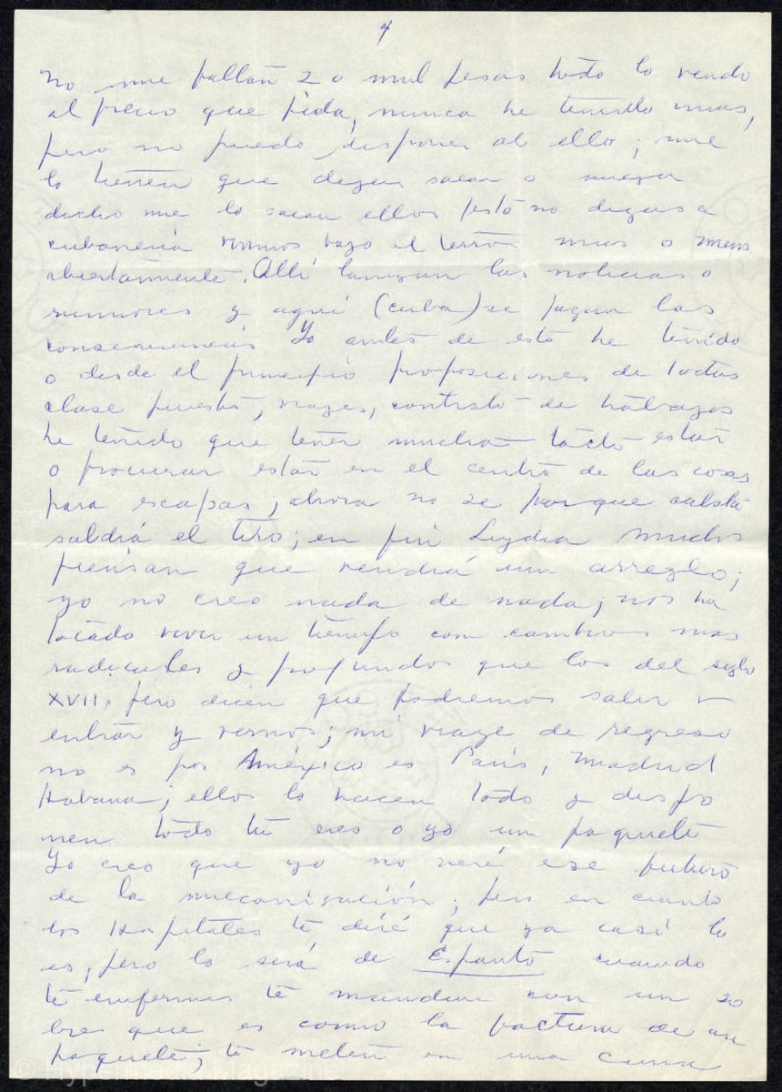 Carta de Amelia Peláez (pág. 4)