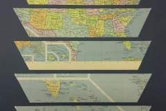 Monumentos, acuarela, tinta, bolígrafo, mapas  sobre papel Arches.