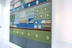 Geographical mind in the architecture of landscape, acrílico, tinta, acuarela, mapas sobre papel Arches, 2018.