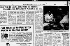 Entrevista a José Lezama Lima en el ‘Diario de la Marina’ (6 de julio de 1958)