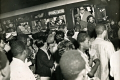 Ruta 28, carro 732 de Ómnibus Aliados. 13 de marzo de 1959.