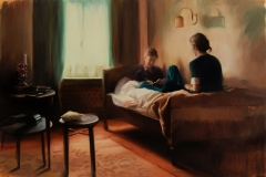 A Share Chapter, 2023. Oil on linen, 48” x 72”