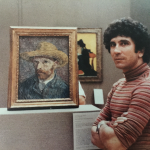 Reinaldo Arenas en una exhibición de Vang Gogh en NY.