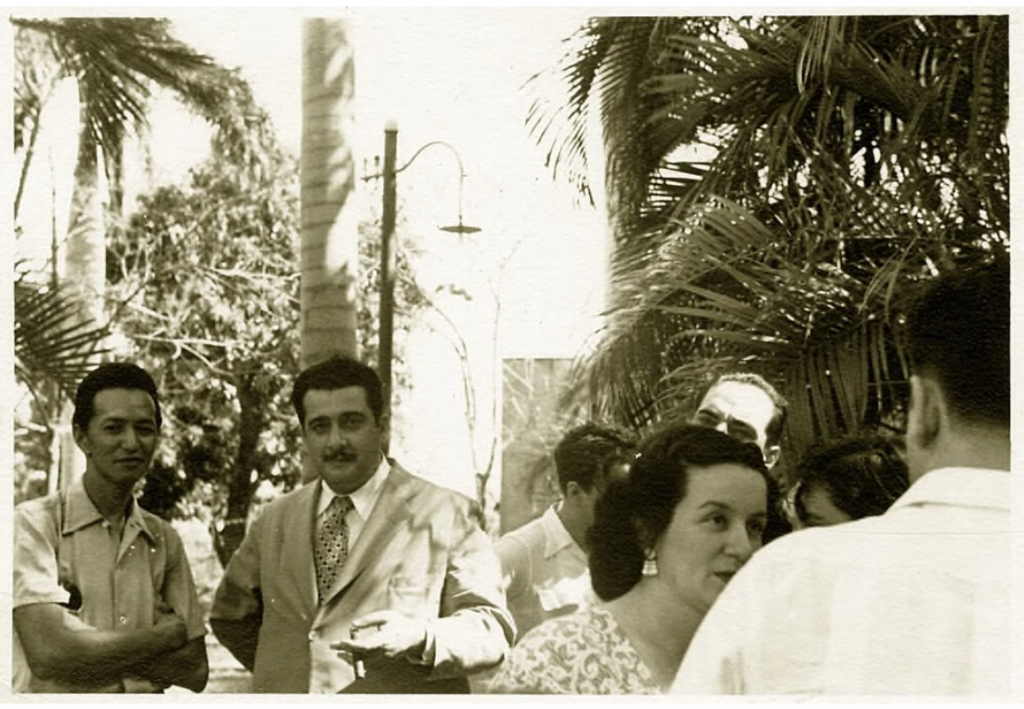 Lezama y Lam en una finca de Bauta, circa 1947.